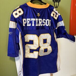 Reebok ON FIELD NFL Jersey Vikings Adrian Peterson Purple SZ 54